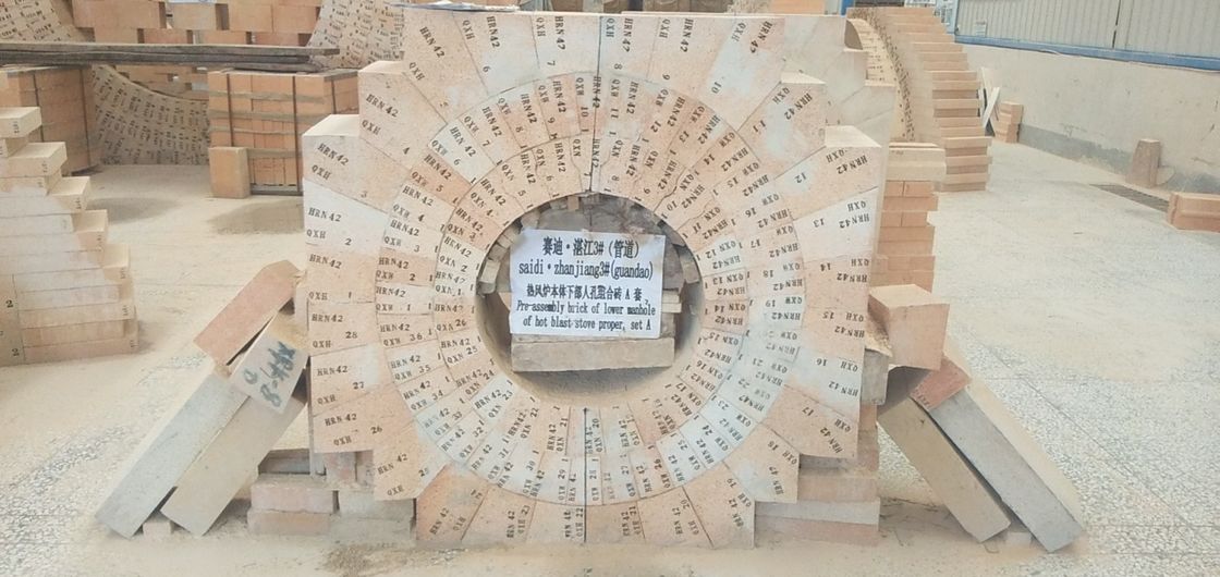 熱い送風ストーブのための1500℃ RULの高い熱抵抗のアルミナのケイ酸塩の耐火れんが